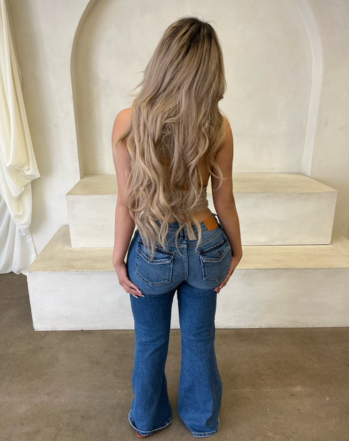 Aron Low Rise Flare Jeans(Medium)